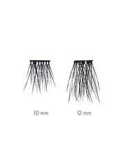 SWEED 3D Cluster Duo false eyelashes 12mm set for length and outer-corner definition