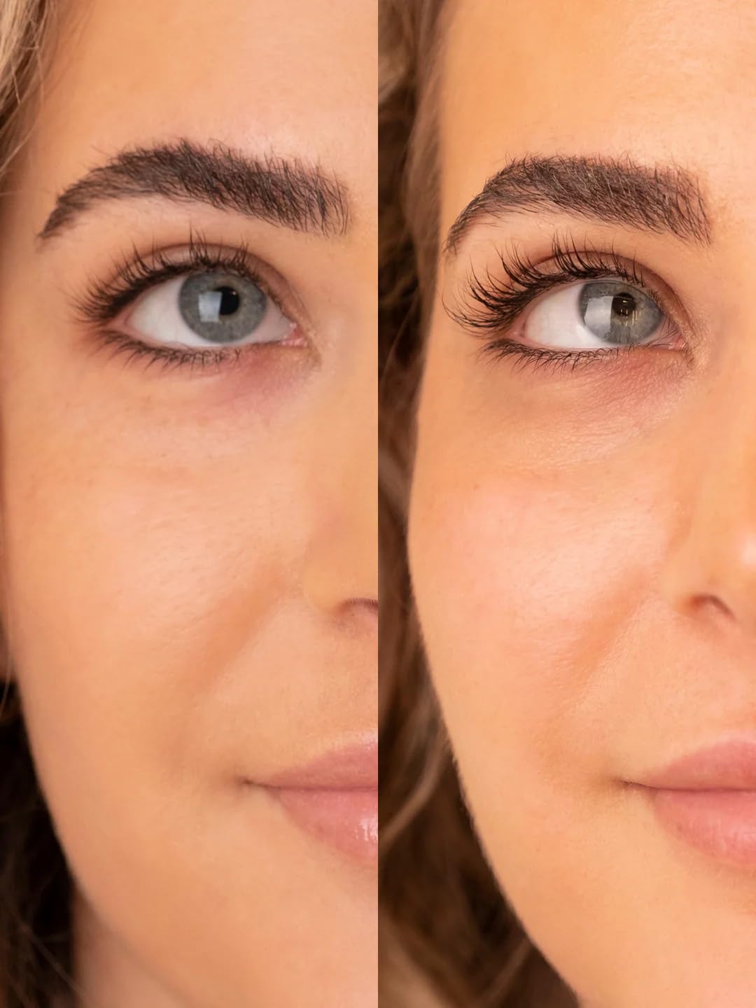 Droplet on the lash line demonstrates controlled dispensing and easy layering along the lash line.
