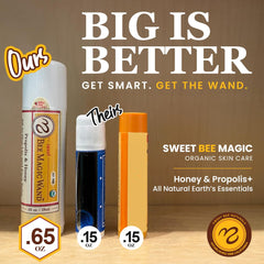 Sweet Bee Naturals olive oil royal jelly hydration for face and lips.
