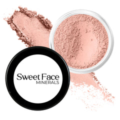 Sweet Face Minerals BLUSH Sweet Cheeks jar front, ready for everyday rosy color.