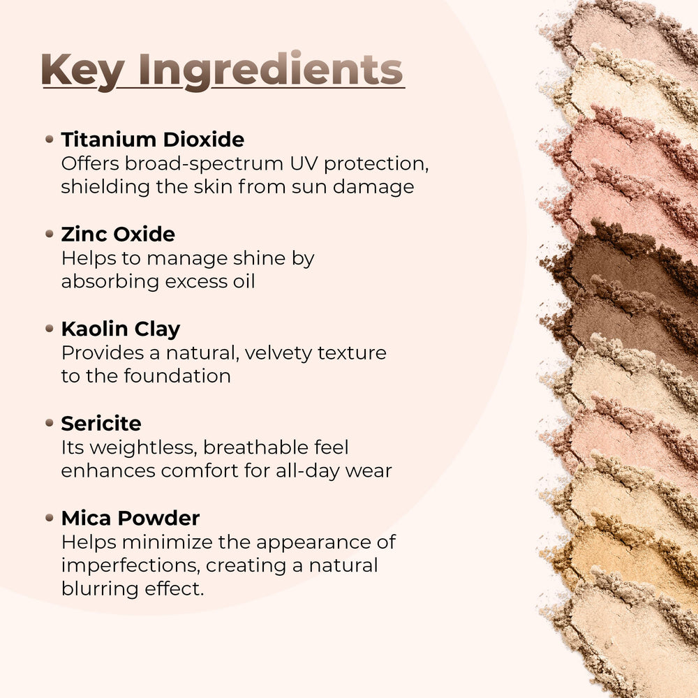 Sweet Face Minerals foundation applied evenly reduces shine and evens skin tone.
