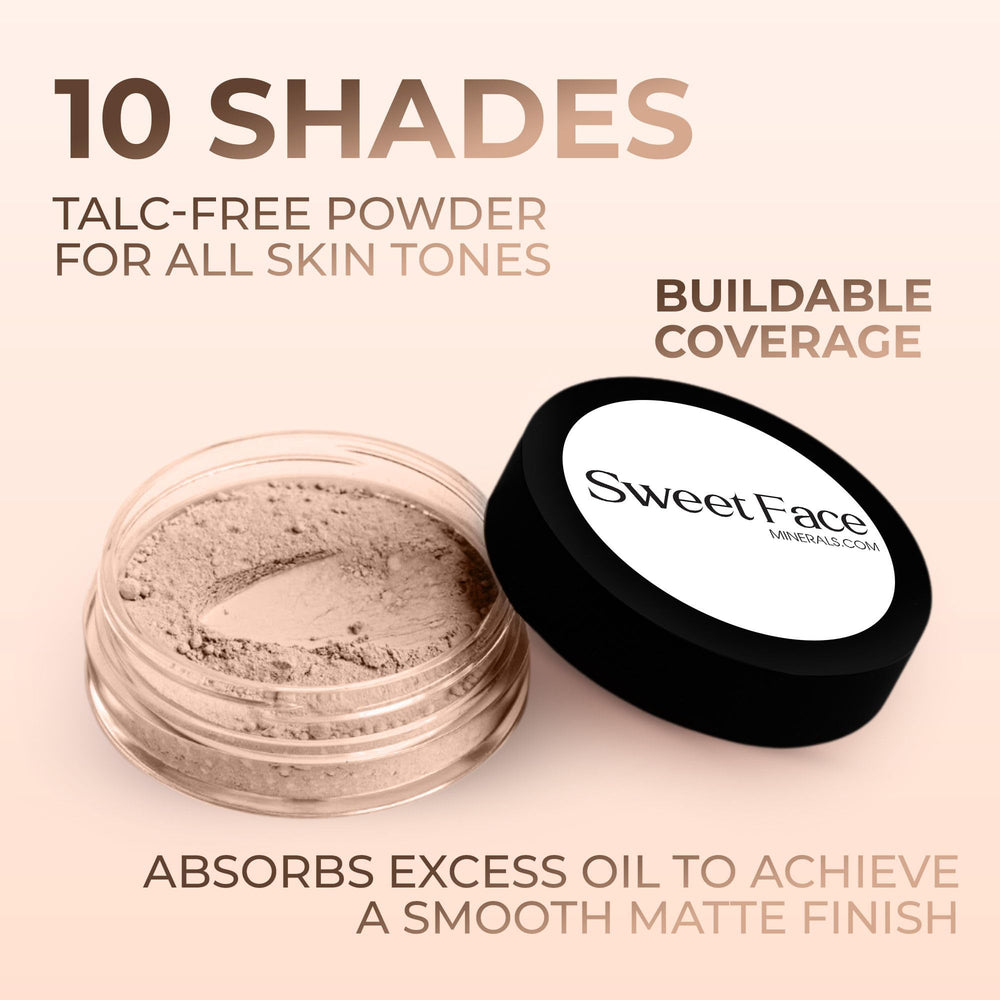 Sweet Face Minerals shade blends across skin tones with easy adaptability.