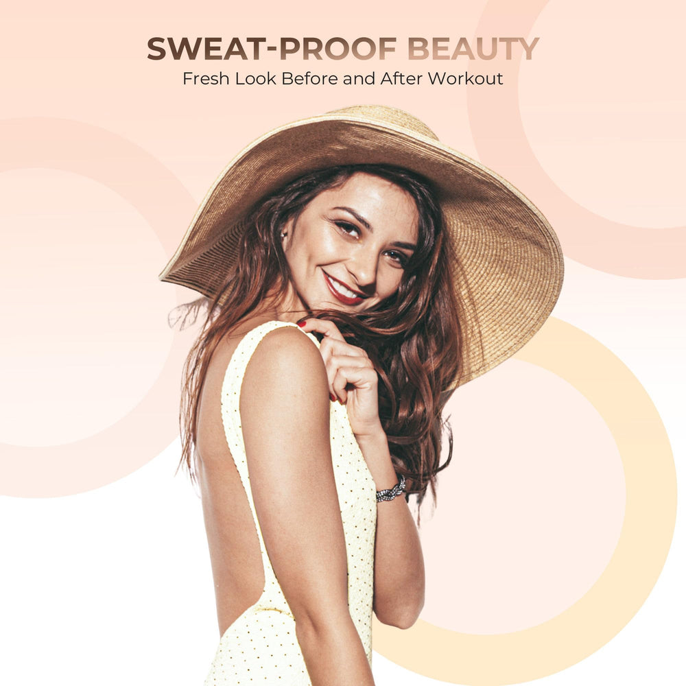 Shade card for Sweet Face Minerals Light Tan Foundation colors