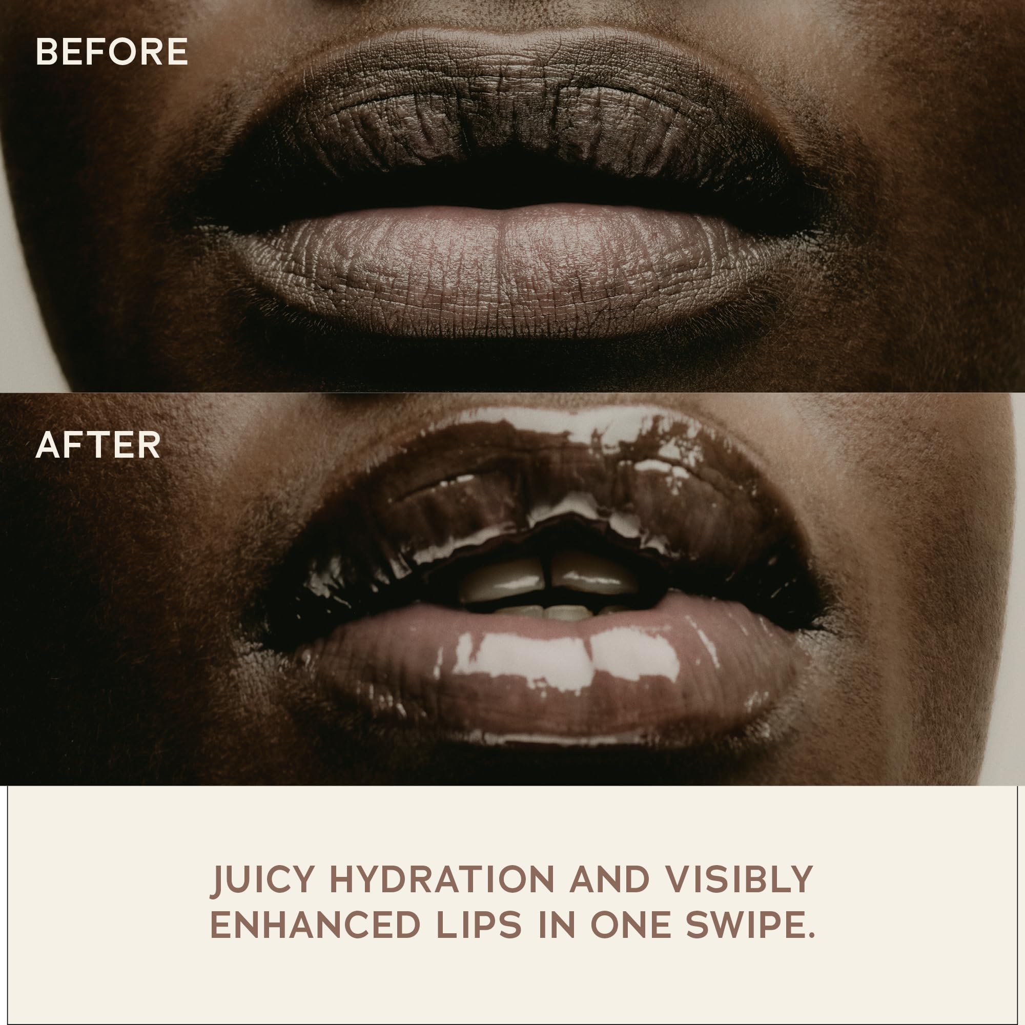 Soft shine from Sweet July Lip Treatment Lychee adds natural glow