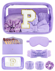 Sweet Lion initial makeup bag with glitter edges for stylish party favors