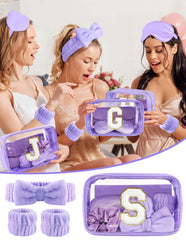 Sweet Lion purple upgraded makeup brush set, compact and complete for on-the-go makeup.