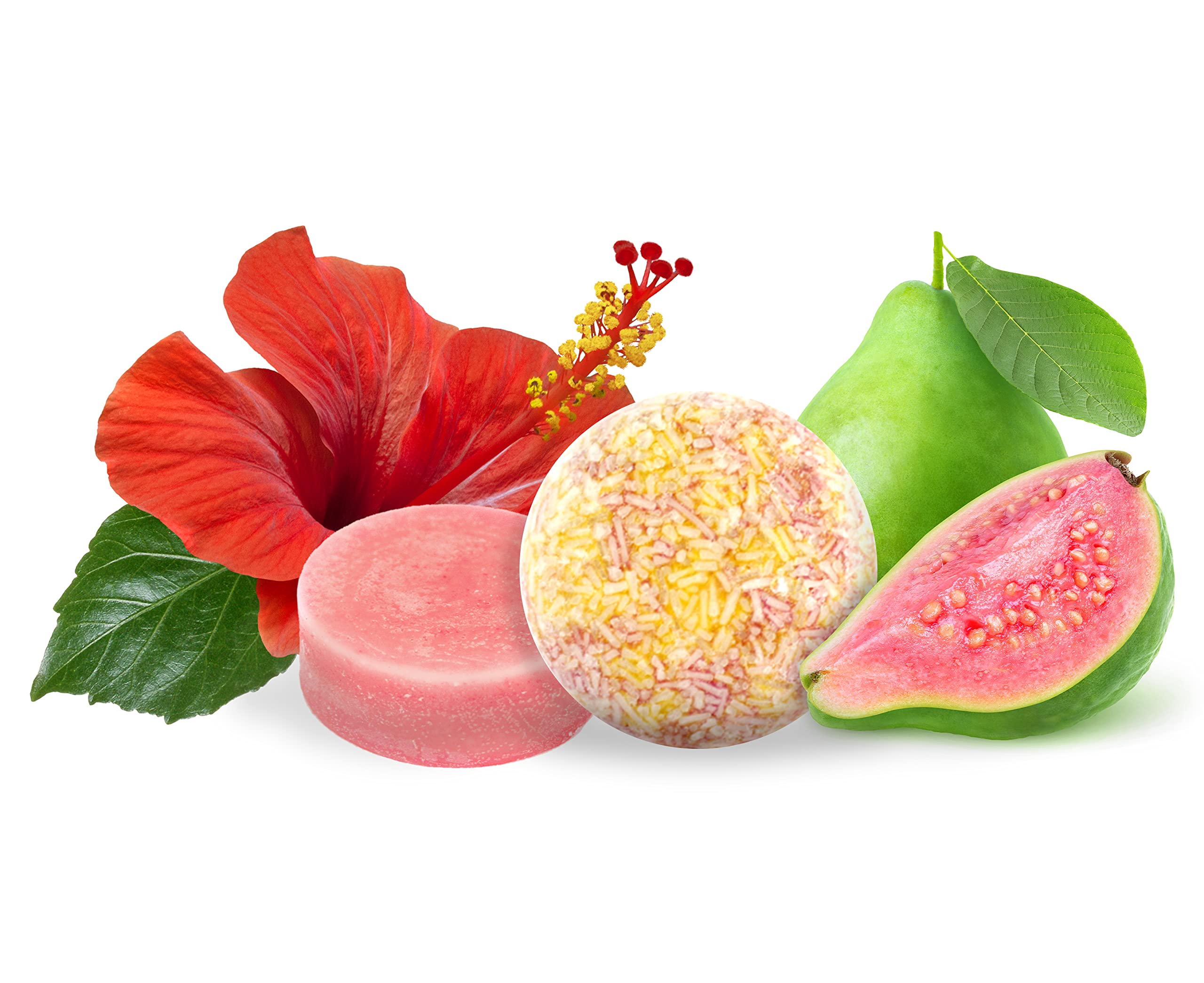 Sweet & Sassy Hawaiian Hibiscus shampoo bar for all hair types, color-safe.