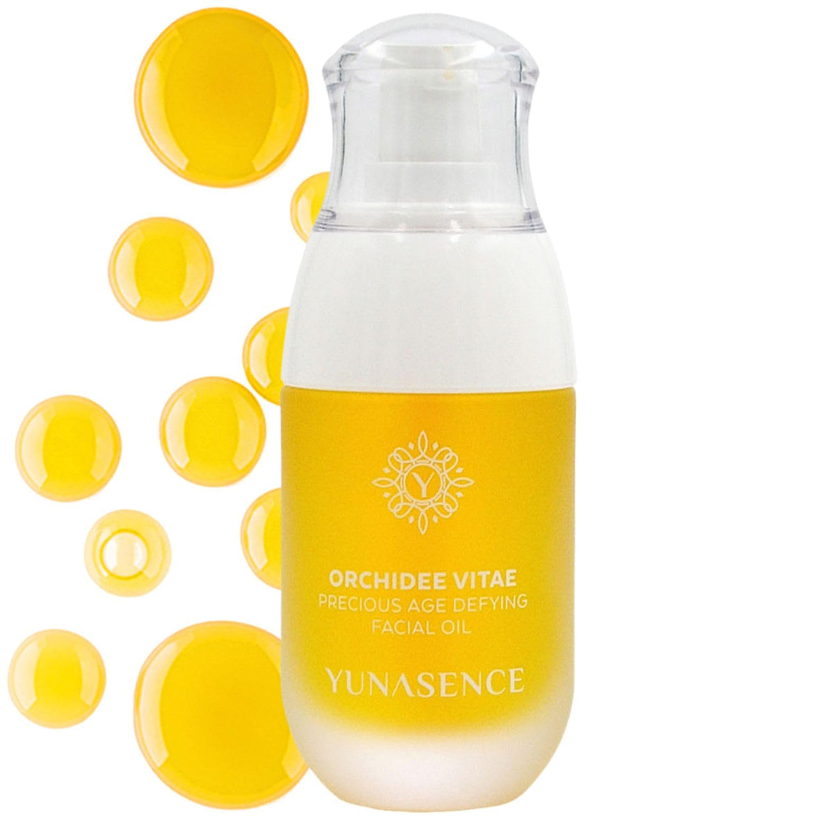 Sweetsation Therapy YUNASENCE ORCHIDEE VAE bottle with pump for easy nourishing daily care.