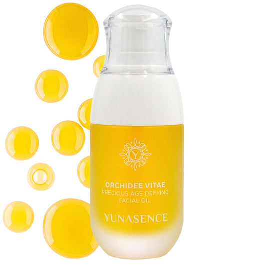 Sweetsation Therapy YUNASENCE ORCHIDEE VAE bottle with pump for easy nourishing daily care.