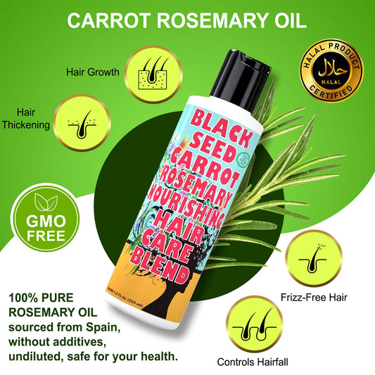 Front view of SWEET SUNNAH bottle for natural hair growth care