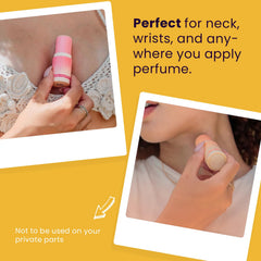 Sweetums SweetSpot Mango Hibiscus on pulse point for lasting scent.
