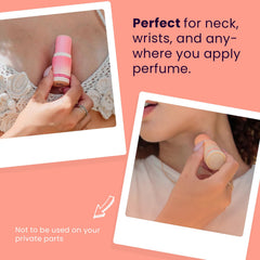 SweetSpot fragrance stick with wax-based formula for smooth, residue-free application.