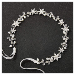 SweetV versatile headband worn on forehead or bun styling options