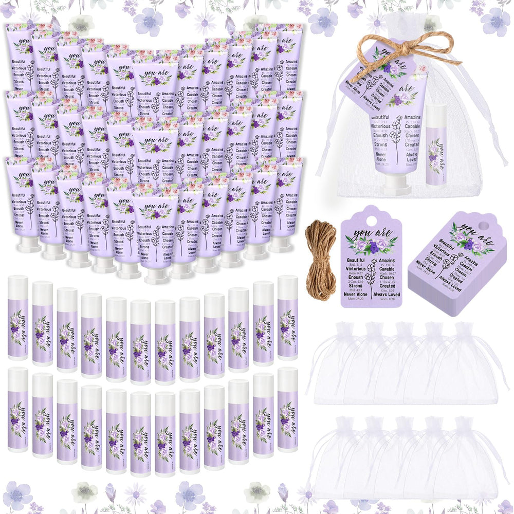 Swiffen 24-set gift box of hand creams and lip balms, ideal for sharing