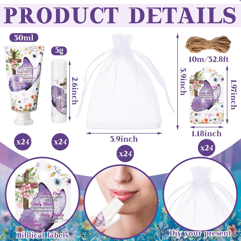 Swiffen lip balm 24-tube set for daily lip care