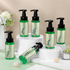 Swiffen eucalyptus aloe foaming hand soap with pump nourishes skin during daily washes.