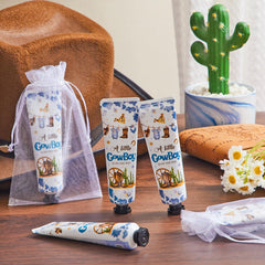 Swiffen baby shower lotion as charming party favors.