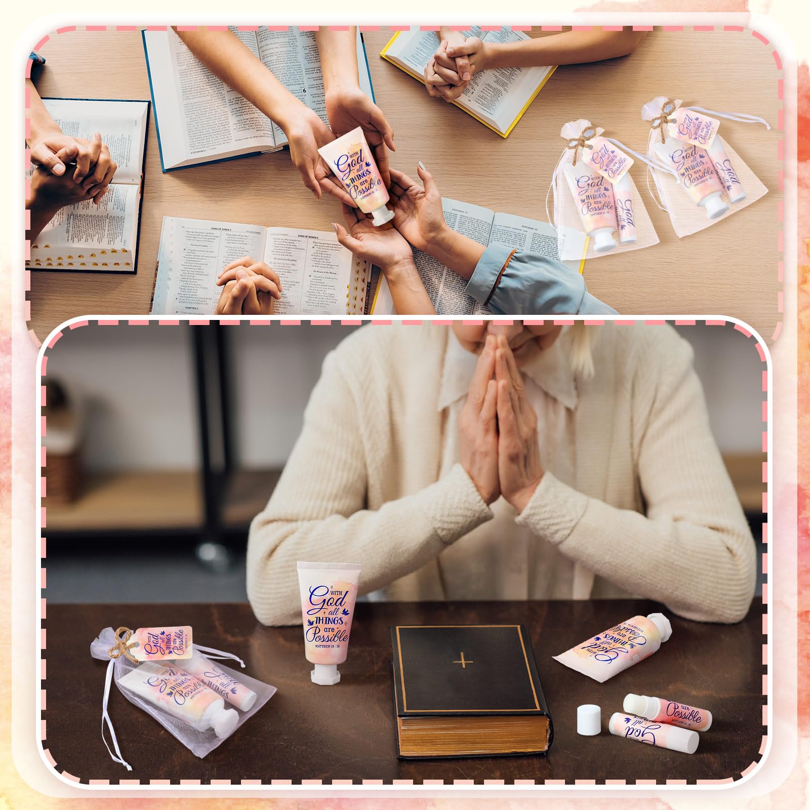 Swiffen packaging featuring Bible verse and floral design for gifting.