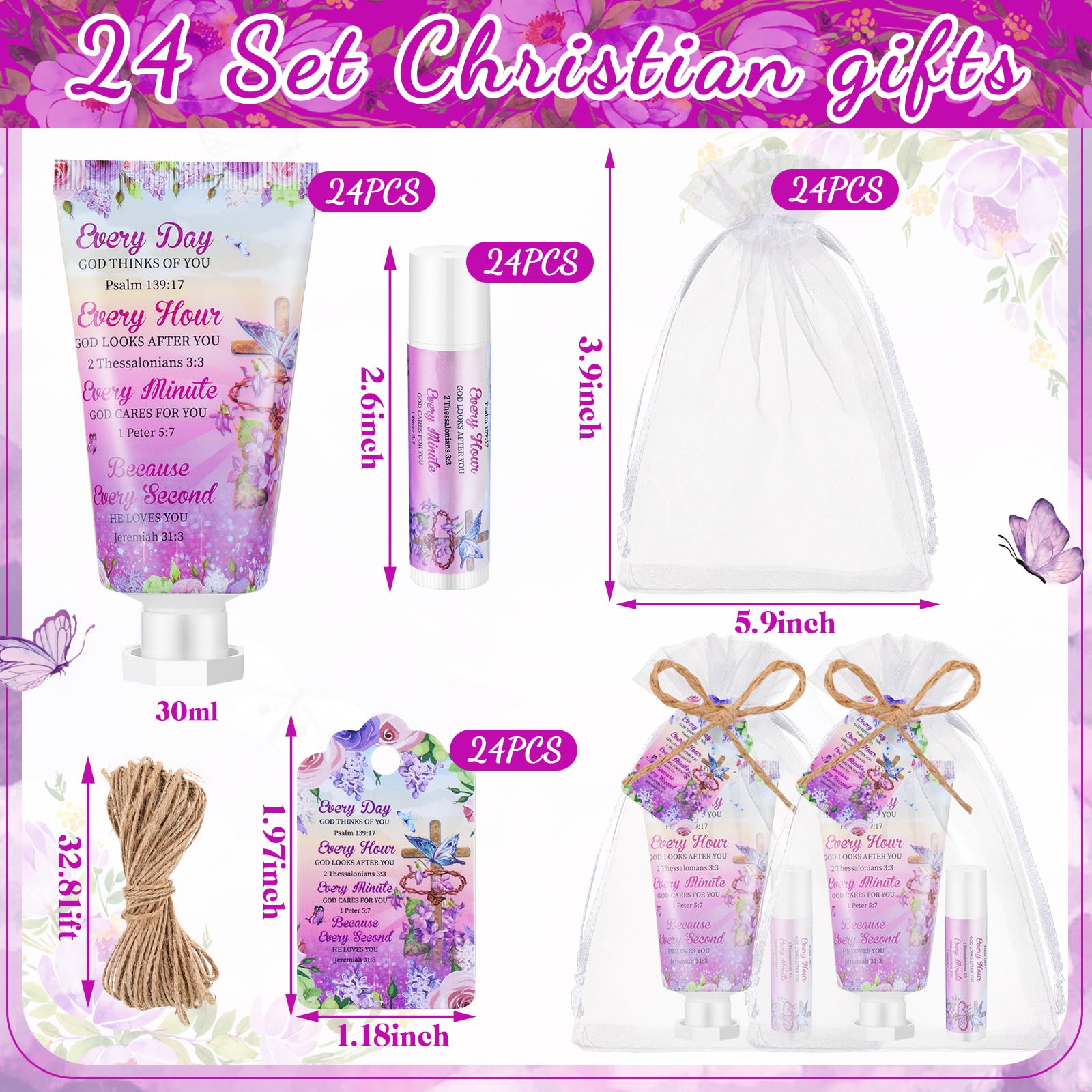 Swiffen bible verse hand cream design with floral pattern and elegant packaging