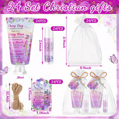 Swiffen bible verse hand cream design with floral pattern and elegant packaging