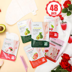 Swiffen strawberry foot mask for rejuvenated moisture and fresh-feet feel
