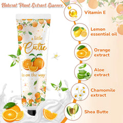 Swiffen hand cream texture enriched with vitamin E and aloe for smooth daily use.