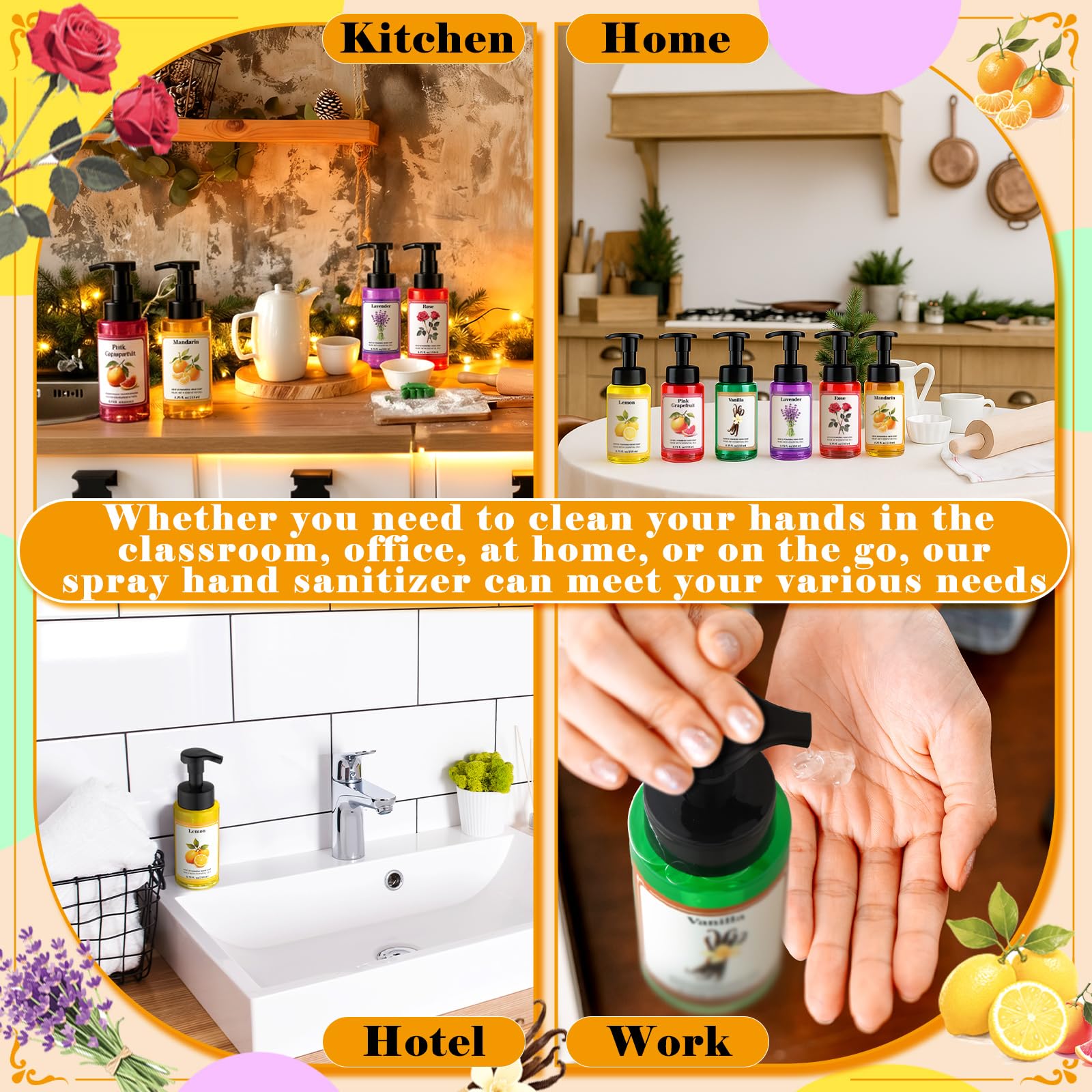 Swiffen hand soap suited for kitchen and bathroom sinks with dispense-ready bottles.