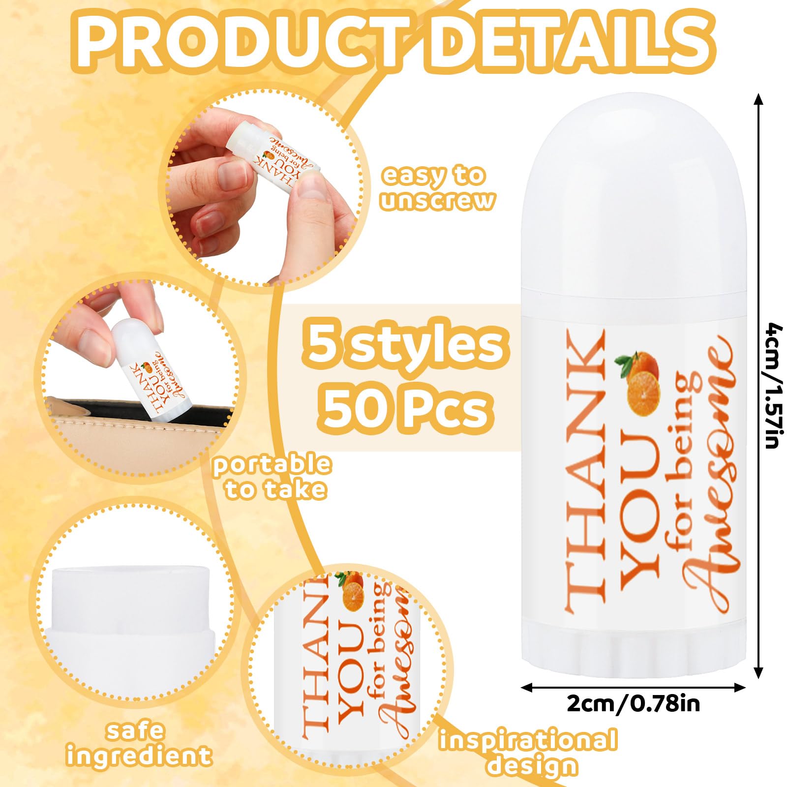 Swiffen vanilla flavored lip balm for smooth lips
