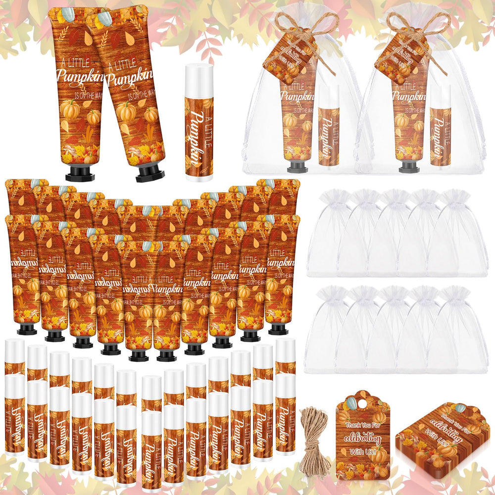Swiffen pumpkin hand cream 30ml with autumn design, ideal for baby shower favors.