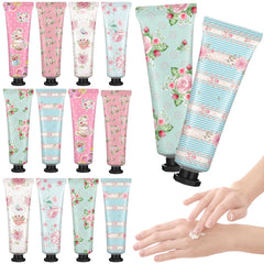 Swiffen Tea Party Hand Cream gift set packaging with floral tubes for stylish gifting.