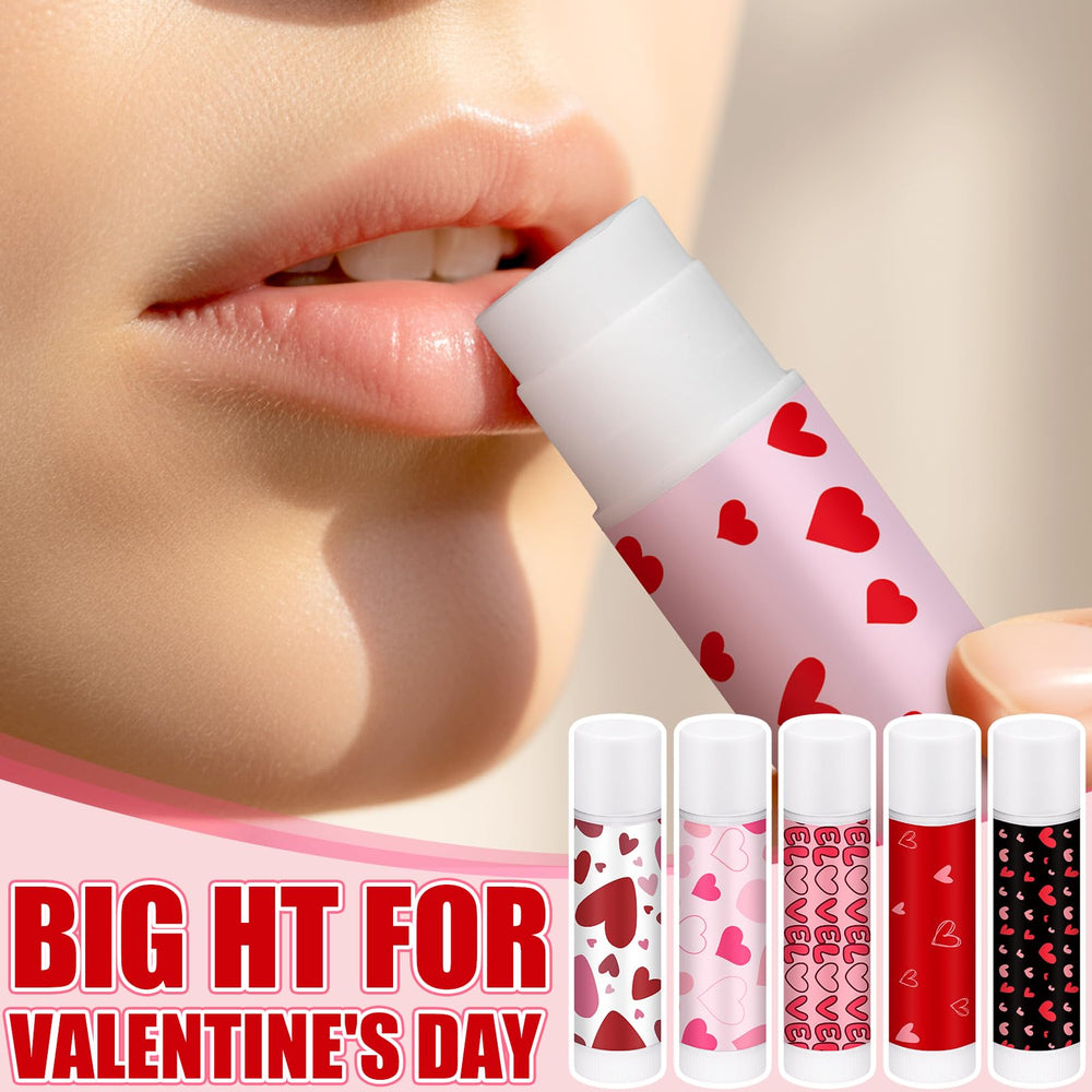Swiffen Valentine's lip balms strawberry flavor portable moisture on the go.