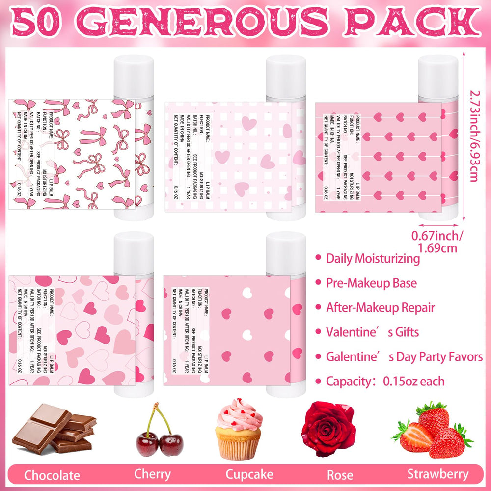 Swiffen Valentines lip balms cherry flavor, smooth on-the-go moisture boost