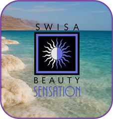 Swisa Beauty Dead Sea Serum being dabbed around lips for delicate areas.