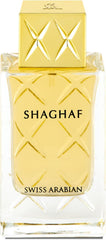 Swiss Arabian Shaghaf bottle front with citrus opening, ideal for evening wear