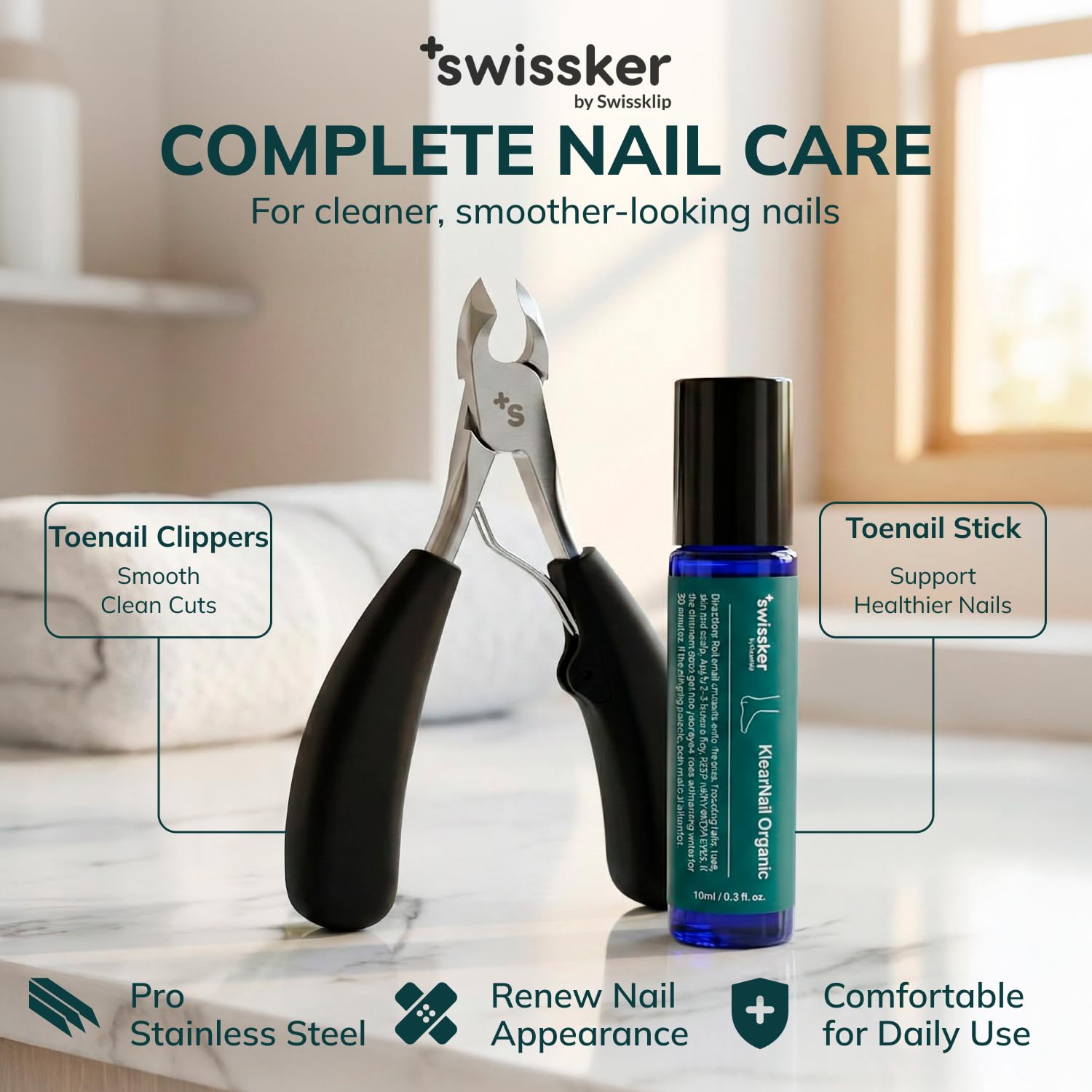 Swissklip KlearNail glossy nails with regular use