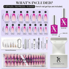 SXC high-performance nail glue bottle for secure adhesion and lasting wear
