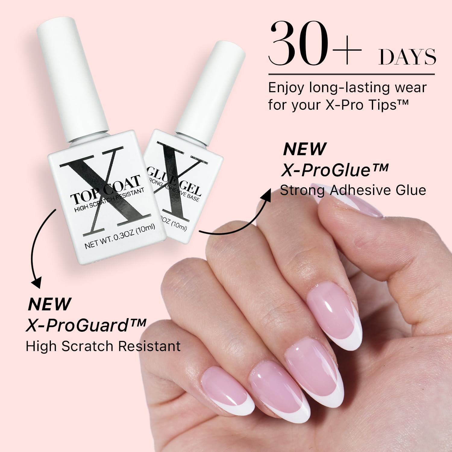 SXC nails with multiple sizes ensuring a precise, custom fit.