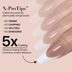SXC easy-application nails let you achieve salon-quality results at home.