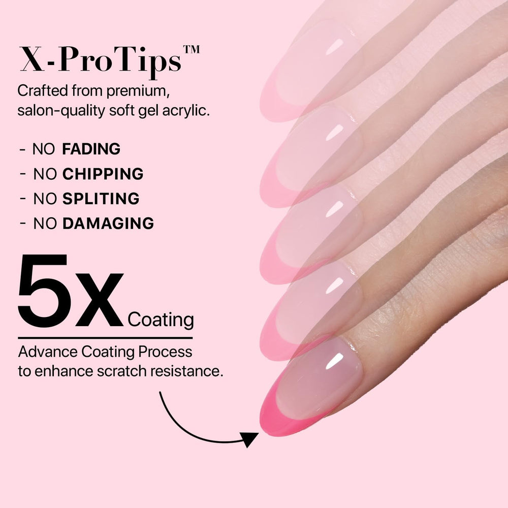 SXC French Tip Nails beginner-friendly design supports quick, damage-free removal.
