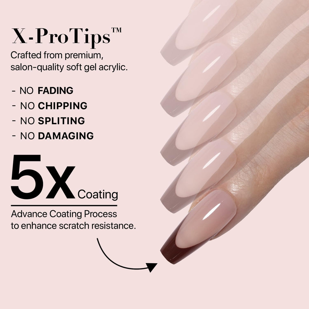 SXC Reusable press-ons with gentle removal for nail health