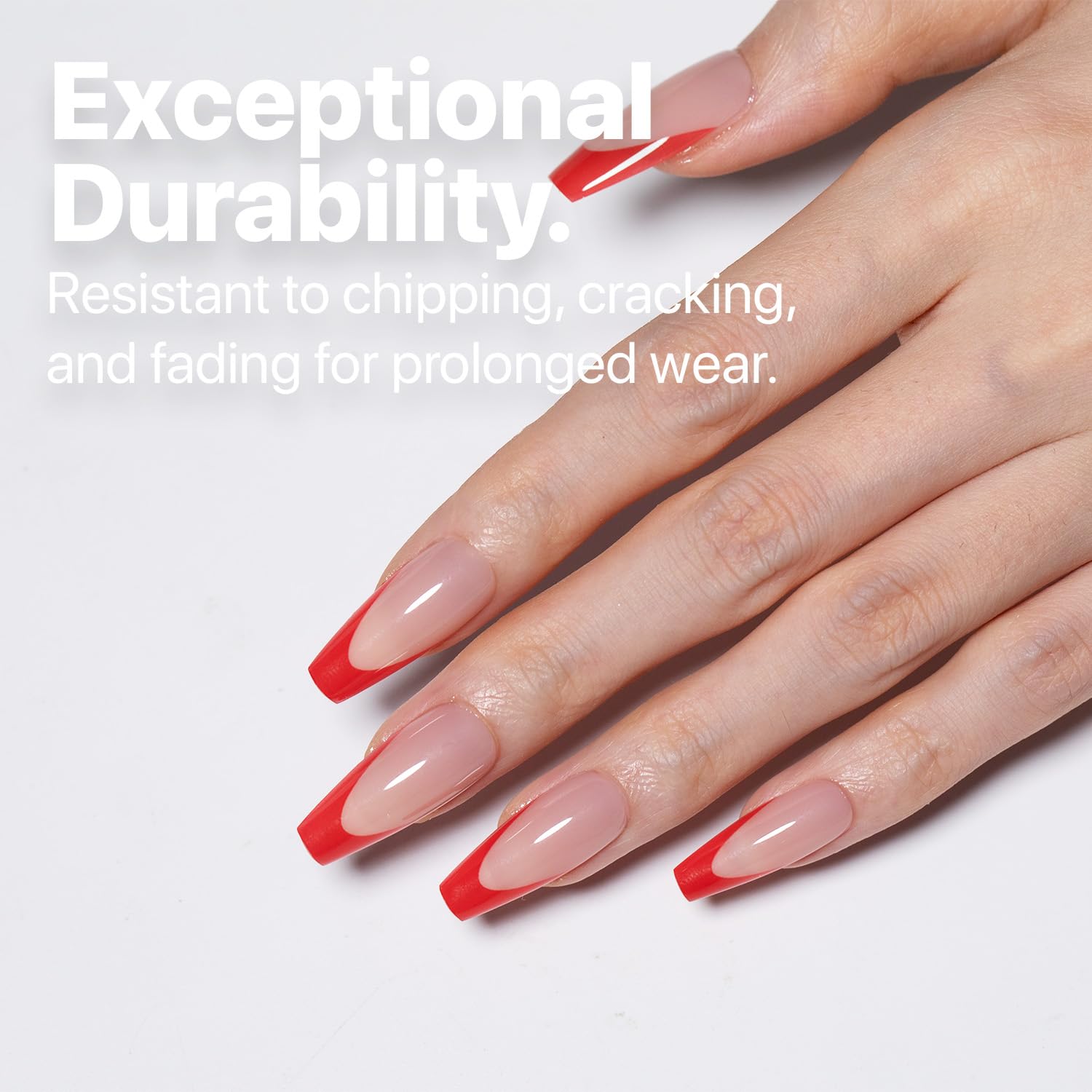 SXC ABS material press-on nails emphasize lightweight comfort