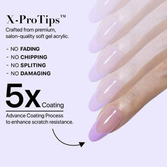 Bottle of high-performance glue included with the nail set
