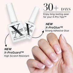 SXC Press-on Nails application included demonstrates easy, mess-free setup for busy days.