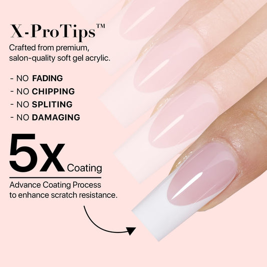 SXC Ultra-fit kit with 15 sizes ensures a secure, comfortable nail fit.