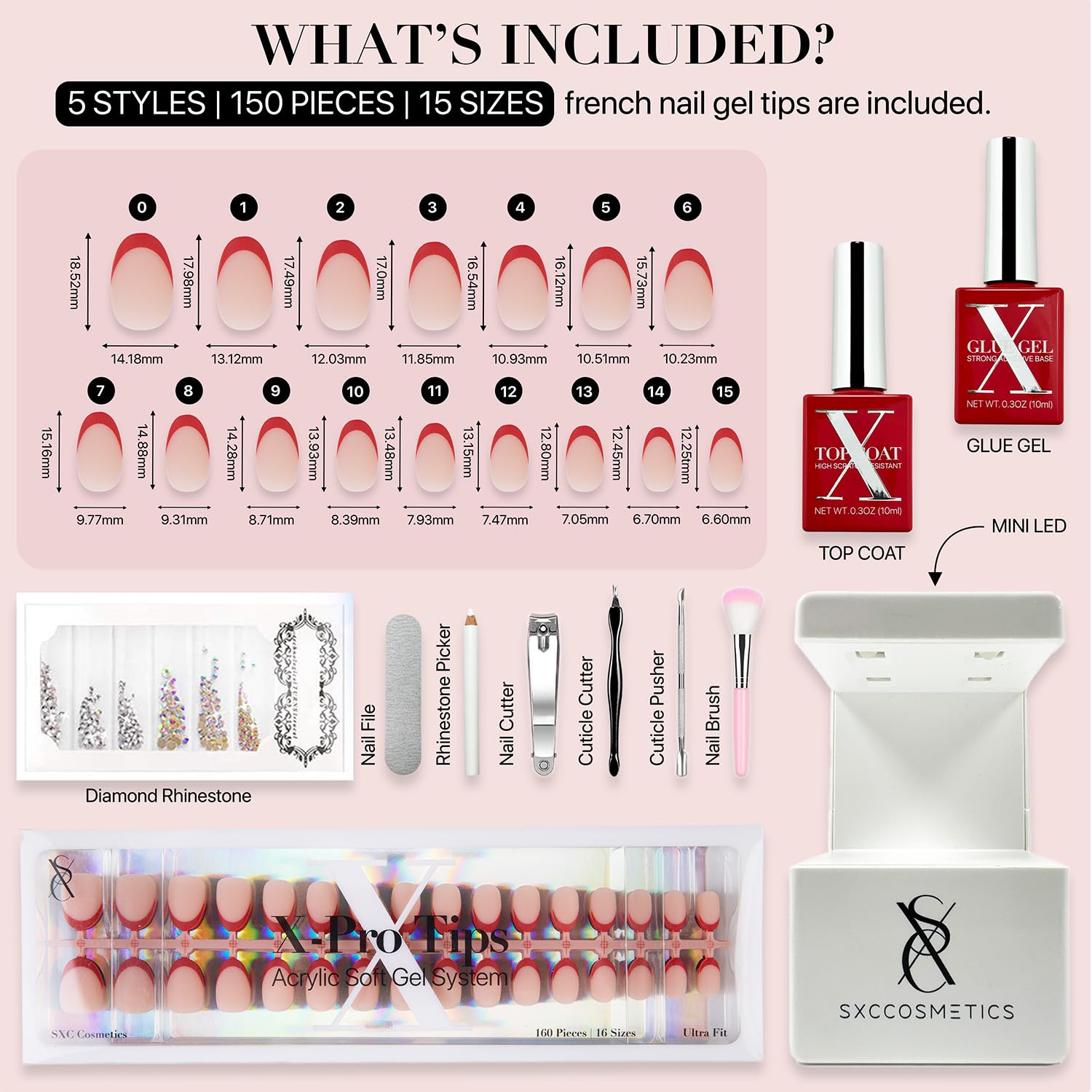 SXC X-Pro Tips Red Edition application-demo highlights quick at-home nail application