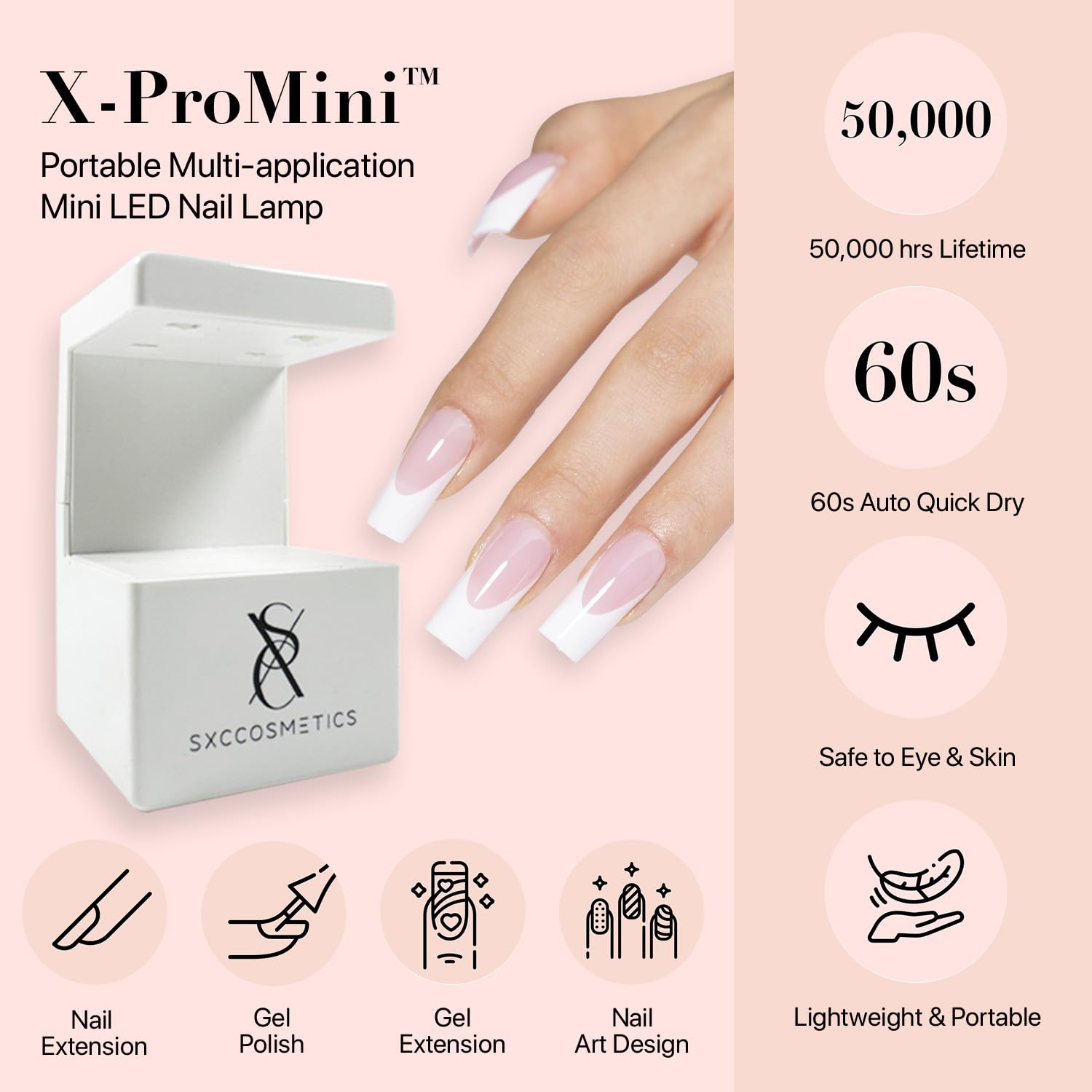 SXC Cosmetics all-in-one starter kit ready for at-home nail art.