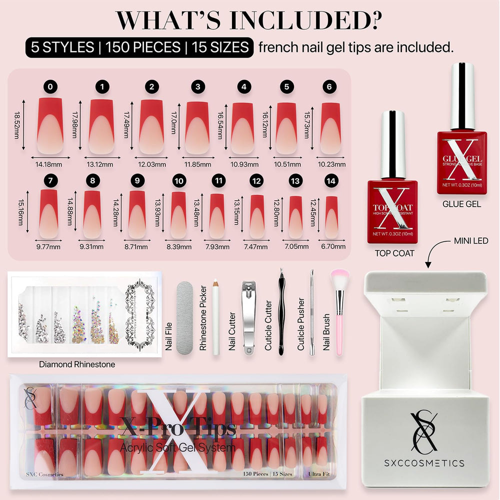 SXC Cosmetics X-Pro Tips Starter Kit for precise at-home application