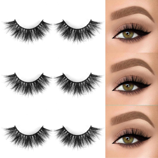 SY SHUYING 3D mink eyelashes provide fluffy, dimensional depth for special occasions.