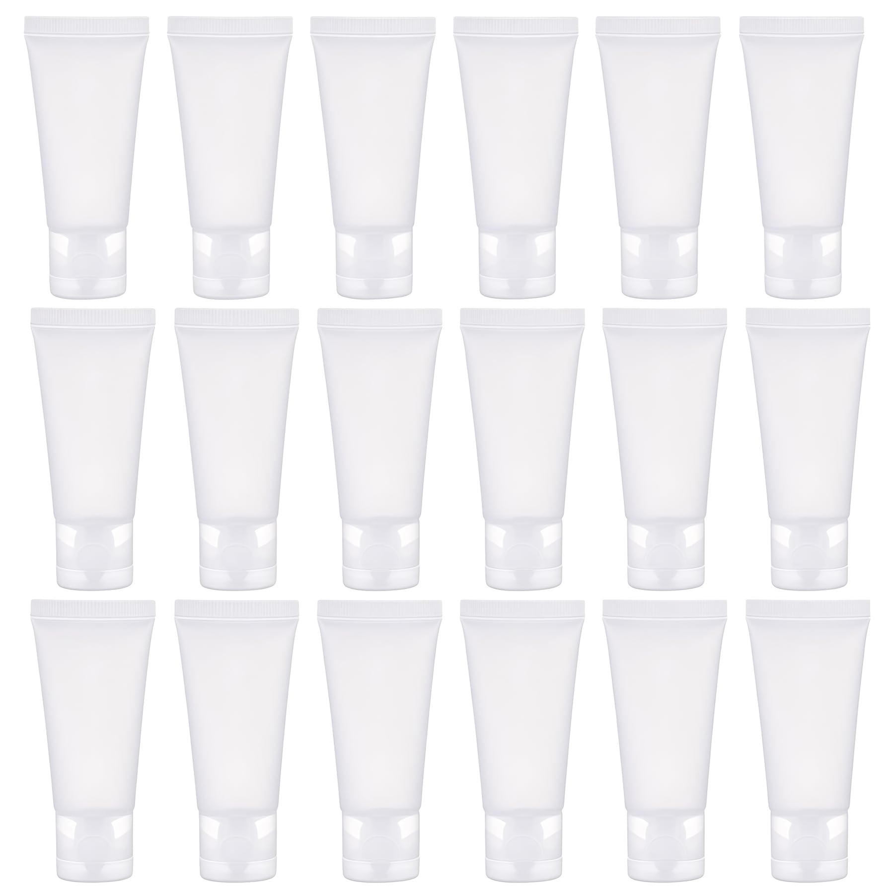 SYBL 20pcs 50ml clear tubes for storing creams and cleansers on the go