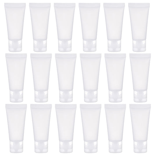 SYBL 20pcs 50ml clear tubes for storing creams and cleansers on the go